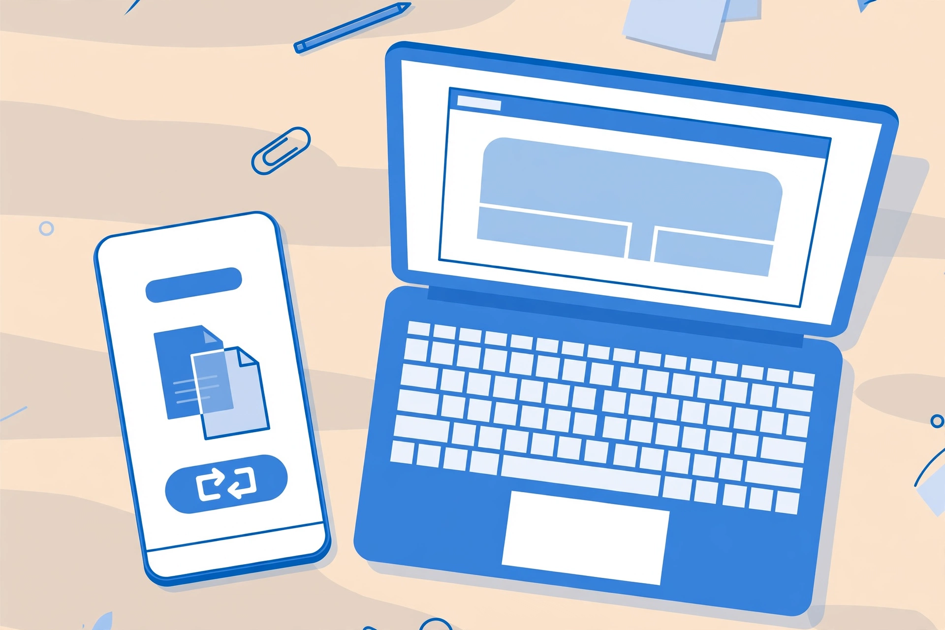 Merge PDFs on iPhone and laptop with a free browser tool